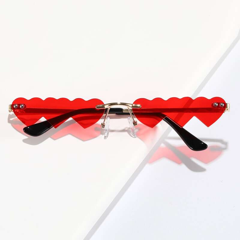 

Rimless Heart Frame Sunglasses