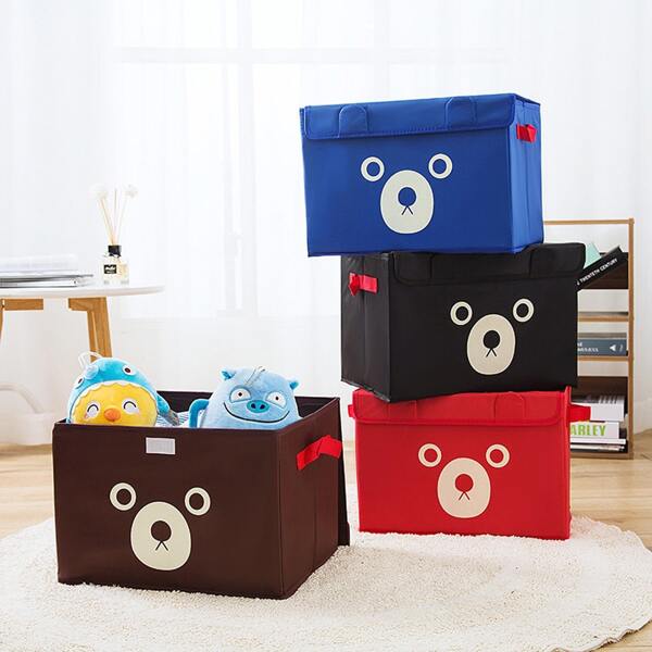 

1pc Cartoon Graphic Random Storage Box, Multicolor