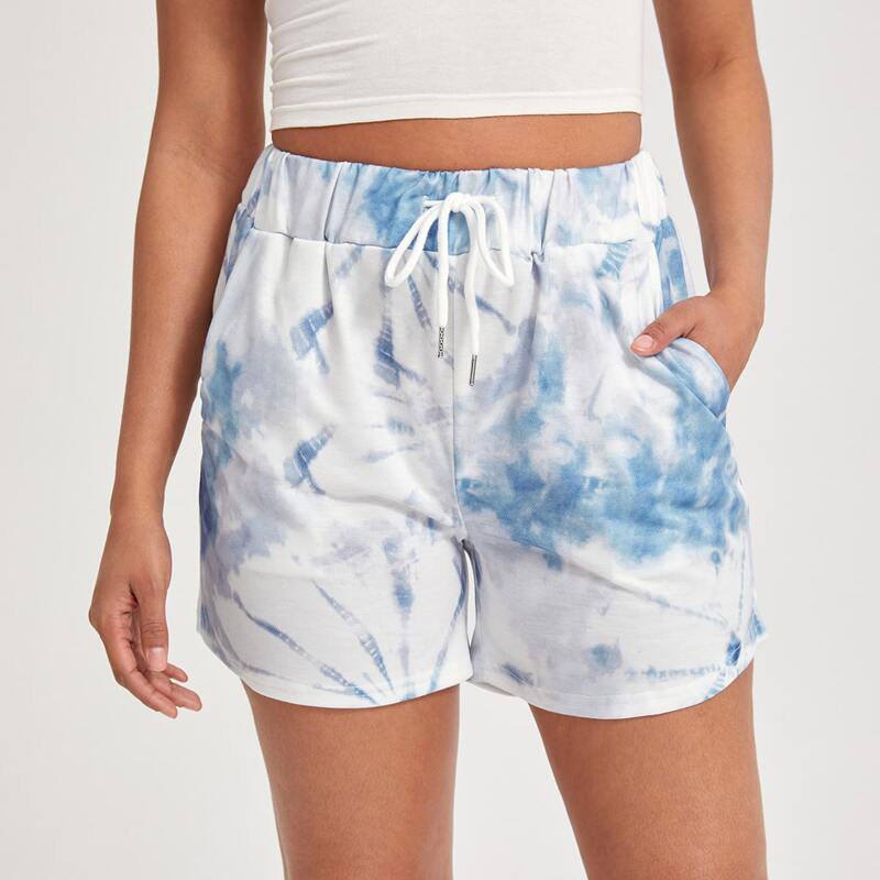 

Tie Dye Drawstring Shorts, Multicolor