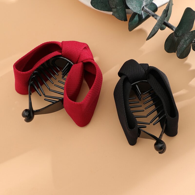 

2pcs Bow Decor Hair Clip, Multicolor
