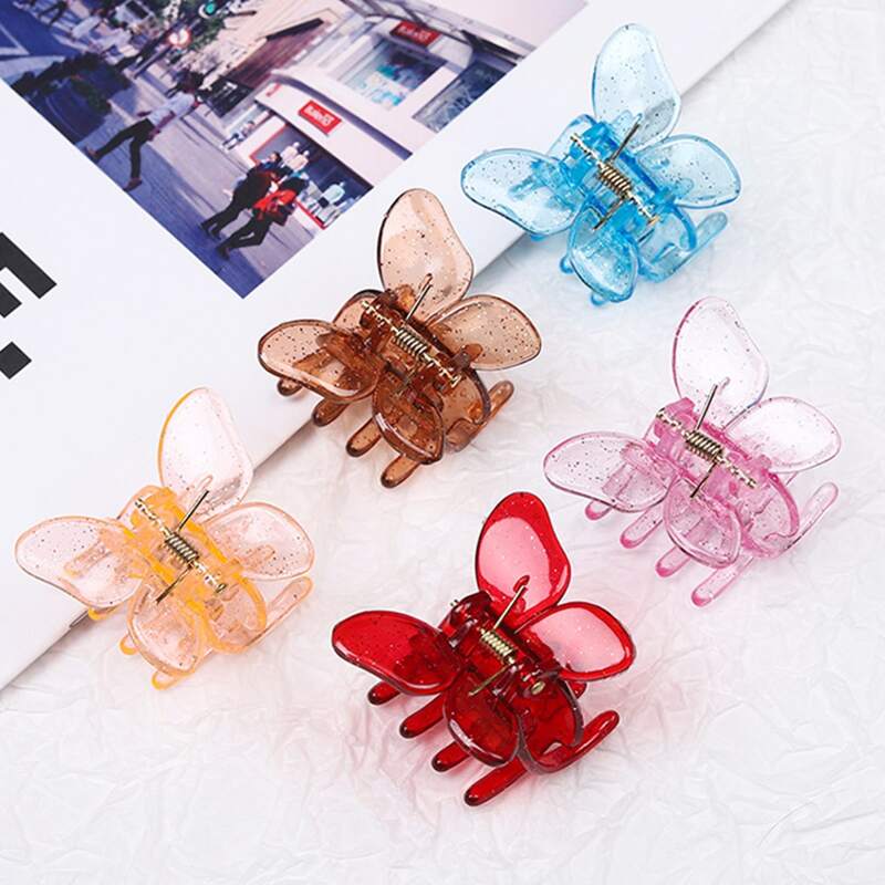 

5pcs Random Butterfly Hair Claw, Multicolor