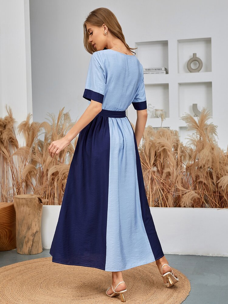 Self Tie Cut And Sew Dress