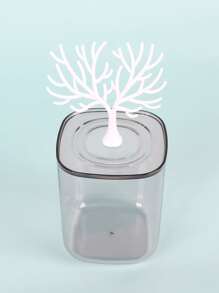1pc Elk Detail Multifunction Swab Storage Box - Clear - View 2