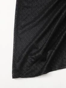 Knot Side Mesh Cover Up Skirt