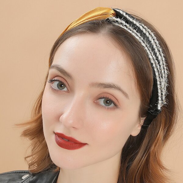 

Color Block Headband, Multicolor