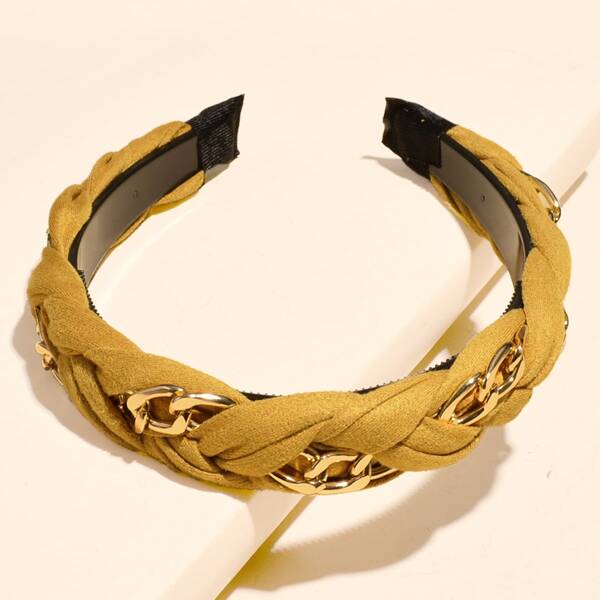 

Chain Decor Hair Hoop, Yellow