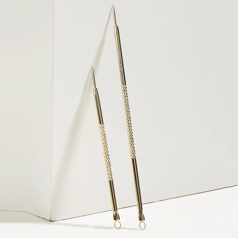 

2pcs Acne Needle, Gold