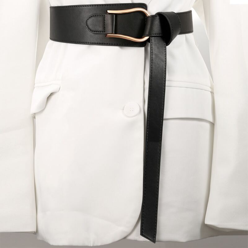 

Knot Decor Buckle Belt, Black