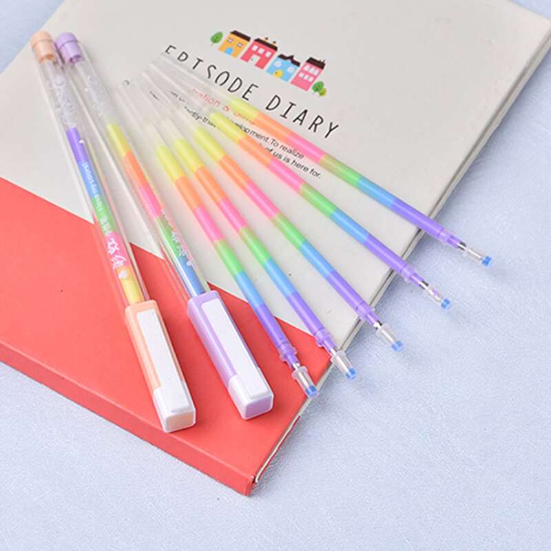 

3pcs Random Colorful Gel Pen, Multicolor