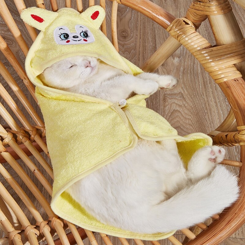 

Cartoon Design Pet Bath Towel, Multicolor