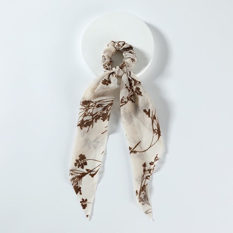 

Plant Print Scrunchie Scarf, Multicolor