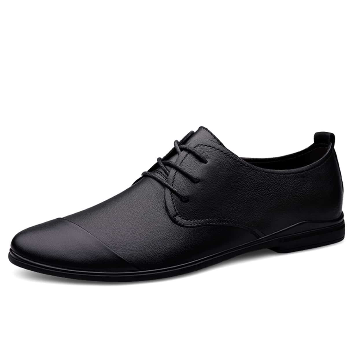 

Guys Minimalist Lace-up Front Dress Shoes, Black