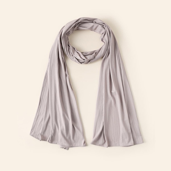 

1pc Solid Scarf, Dusty purple