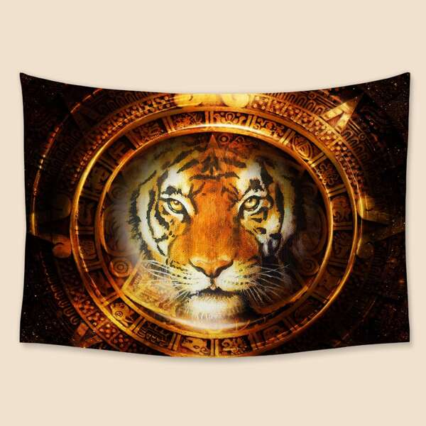 

Tiger Print Tapestry, Multicolor