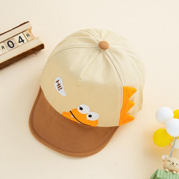 

Toddler Kids Cartoon Baseball Cap, Beige