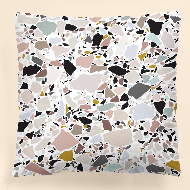 

Terrazzo Pattern Cushion Cover Without Filler, Multicolor