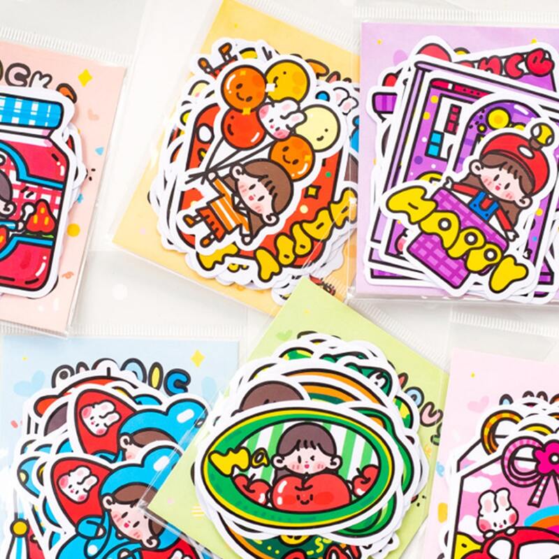 

20pcs Cartoon Graphic Random Sticker, Multicolor