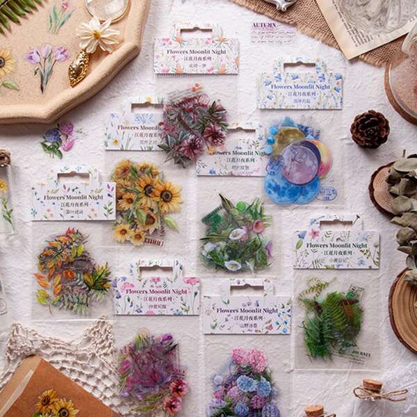 

30pcs Plant Print Random Sticker, Multicolor