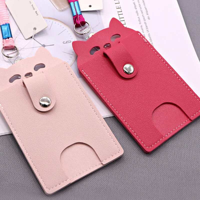 

1pc Random Color Lanyard Card Holder, Multicolor