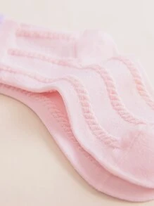 5雙小女童卡通圖案襪子