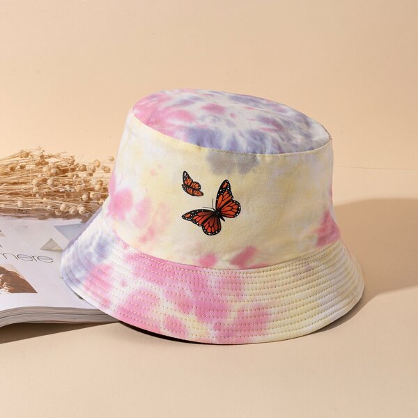 

Tie Dye Pattern Bucket Hat, Multicolor