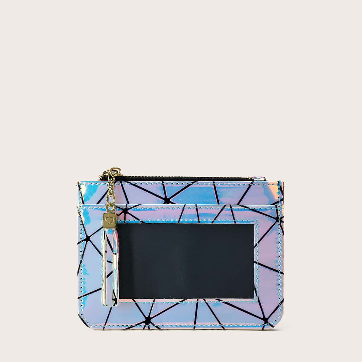

Holographic Geo Card Holder, Multicolor