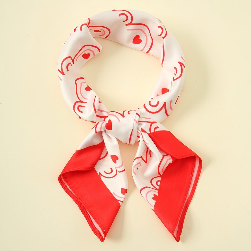 

Heart Pattern Bandana, Multicolor