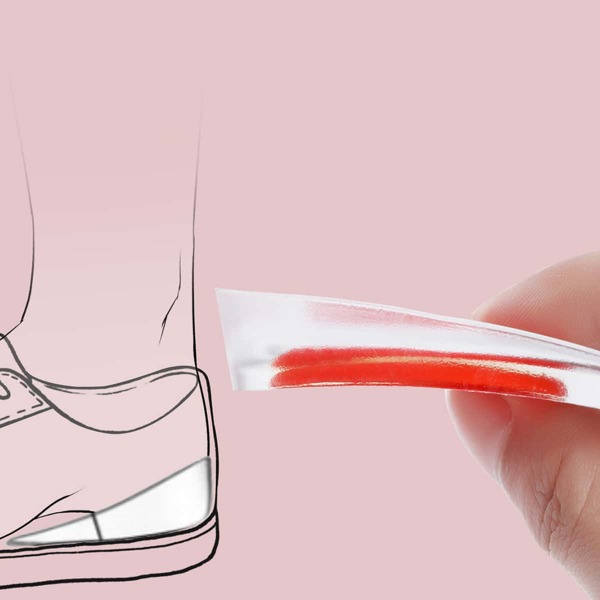 

1pair Rubber Heel Cup, Red