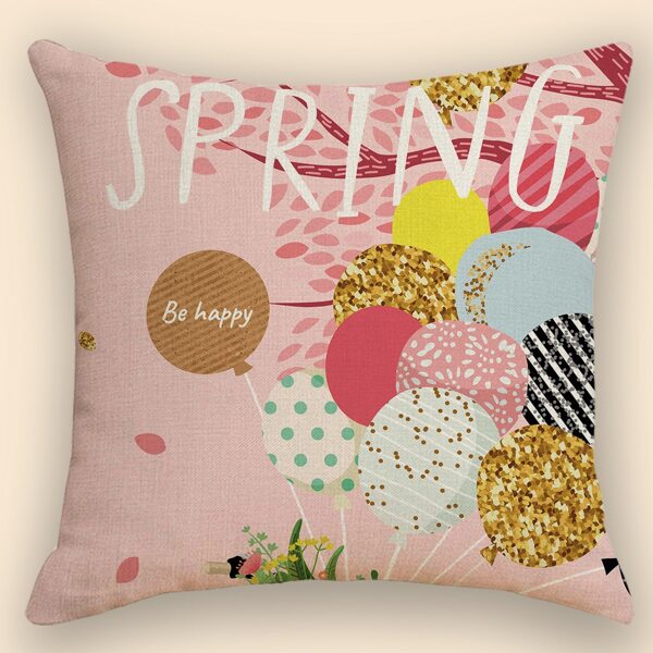 

Balloon Print Cushion Cover Without Filler, Multicolor