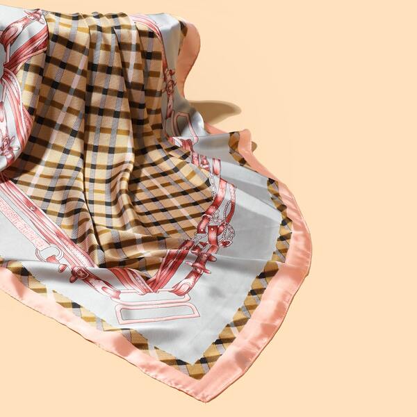 

Plaid Print Bandana, Multicolor