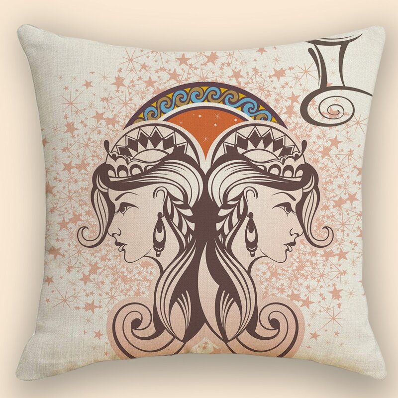 

Constellation Print Cushion Cover Without Filler, Multicolor