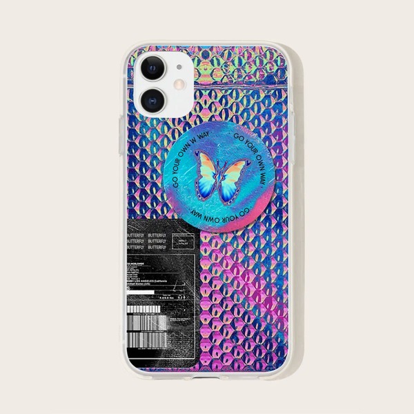 

Butterfly Print iPhone Case, Multicolor