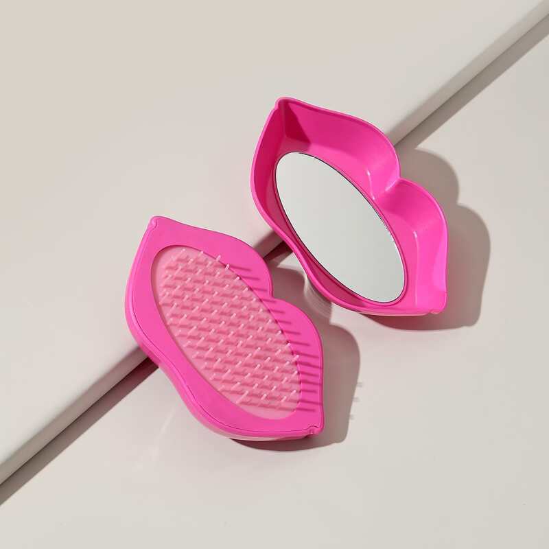 

Lip Design Hair Brush, Hot pink