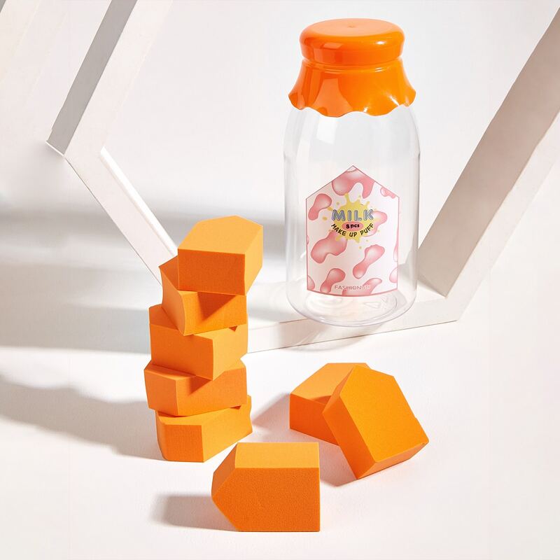 

8pcs Makeup Puff, Orange