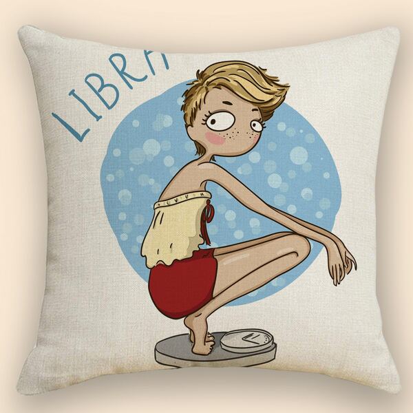 

Cartoon Graphic Cushion Cover Without Filler, Multicolor