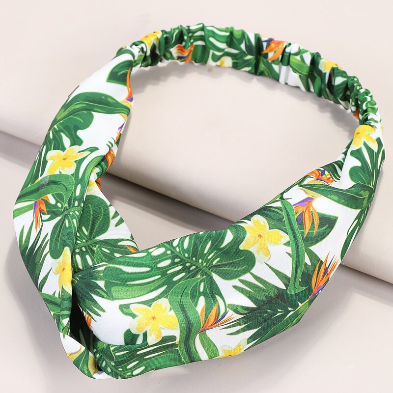 

Leaf Print Headband, Multicolor