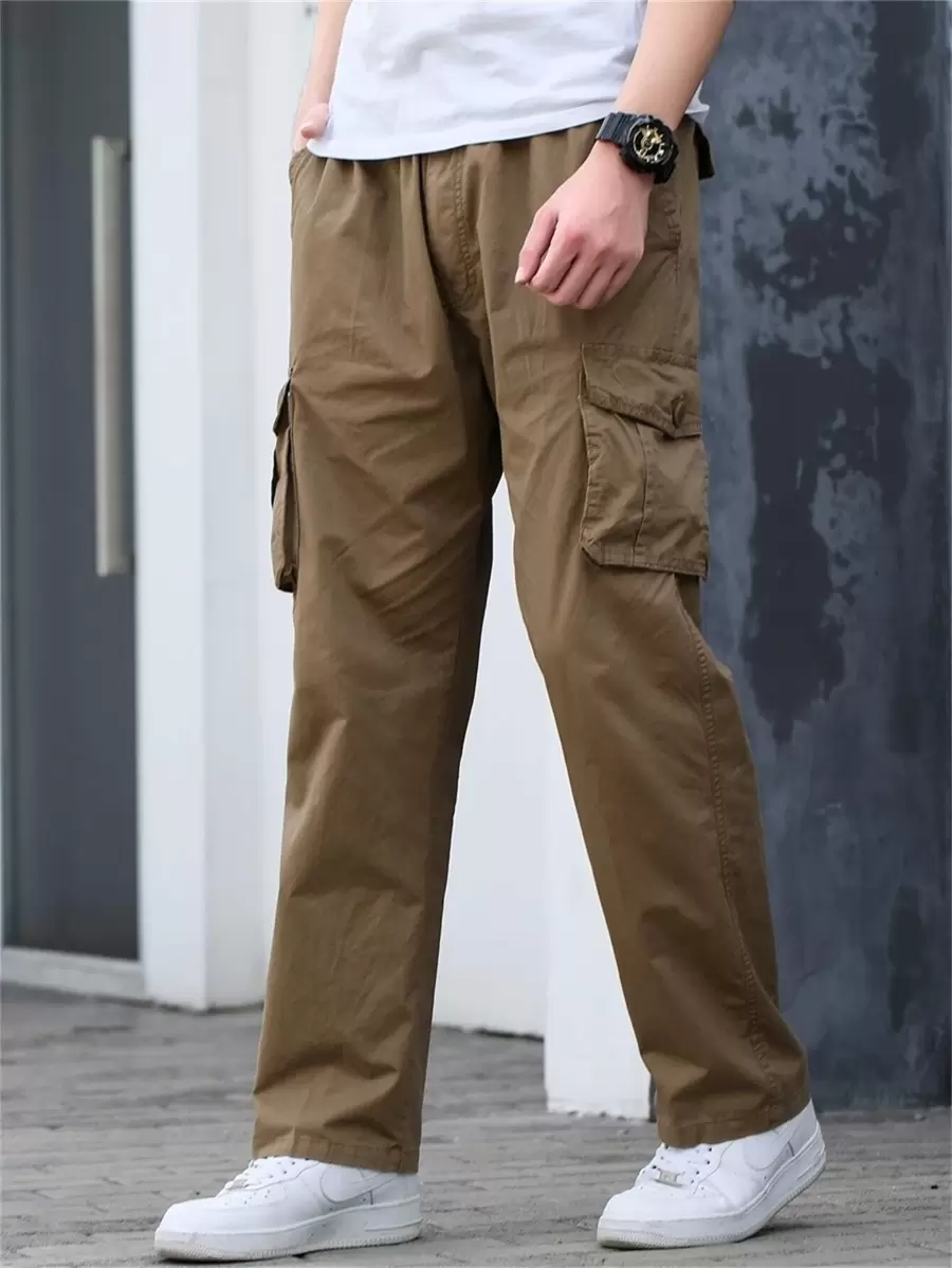 Manfinity Men Flap Pocket Cargo Pants