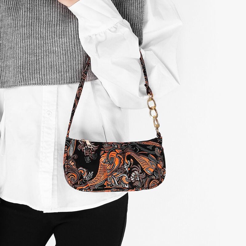 

Floral Graphic Shoulder Bag, Multicolor