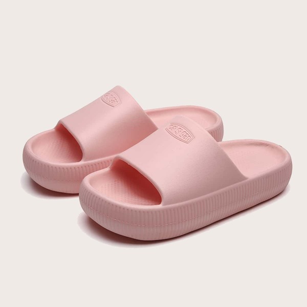

Letter Embossed Slides, Pink