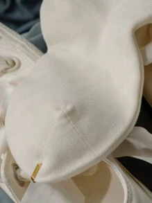 Calcetines De Tripulación Con Bordado Arcoiris - Blanco - Ver 5