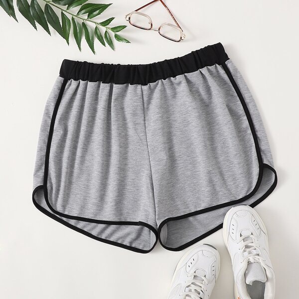 

Plus Binding Track Shorts, Grey