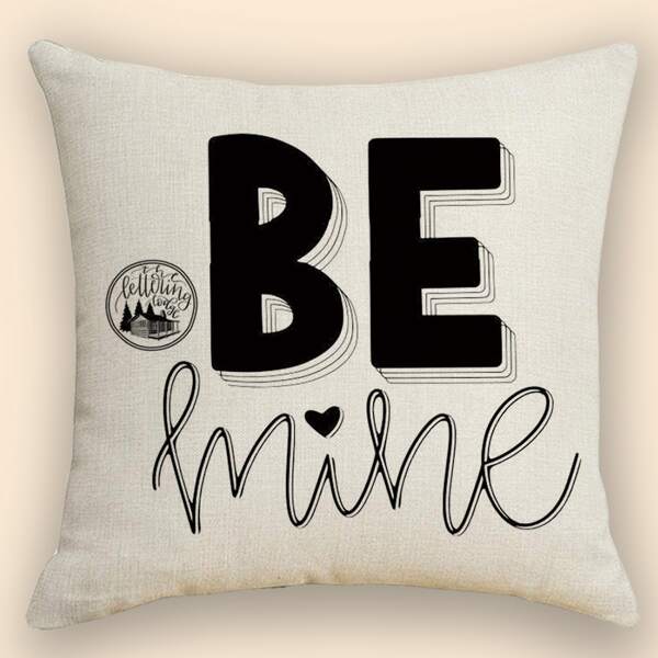 

Slogan Graphic Cushion Cover Without Filler, Multicolor