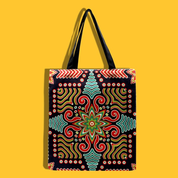 

Floral Graphic Shopper Bag, Multicolor