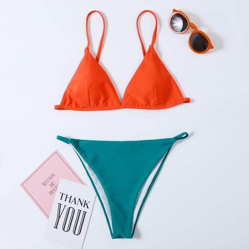 

Triangle Bikini Swimsuit, Multicolor