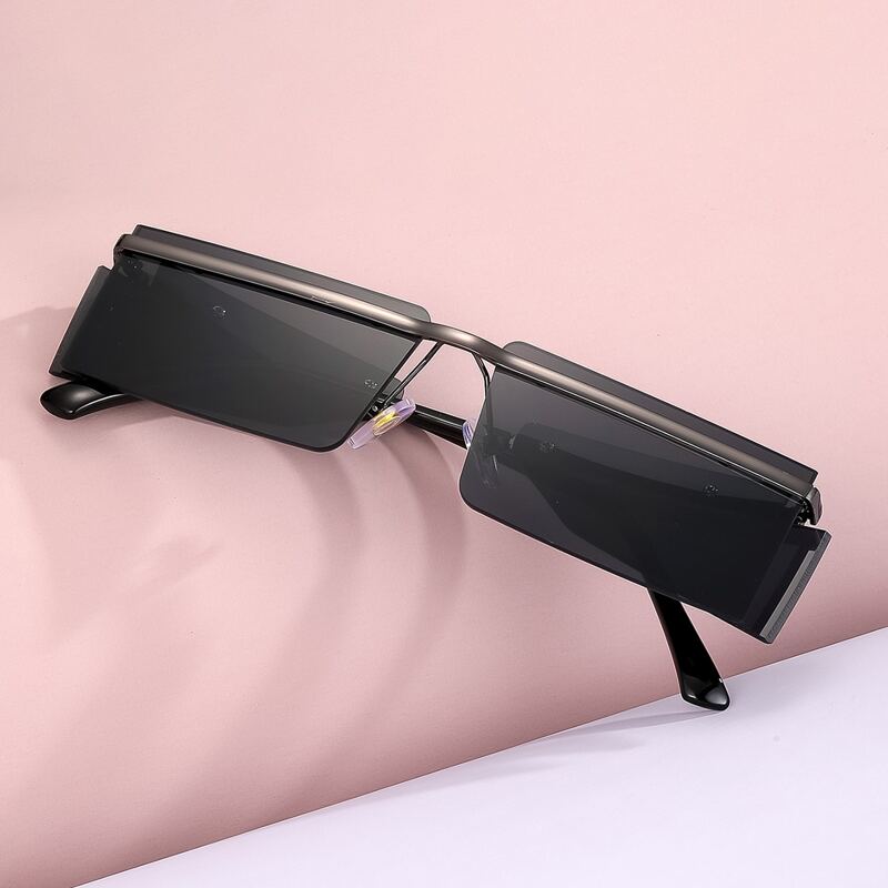 

Rimless Rectangle Frame Sunglasses