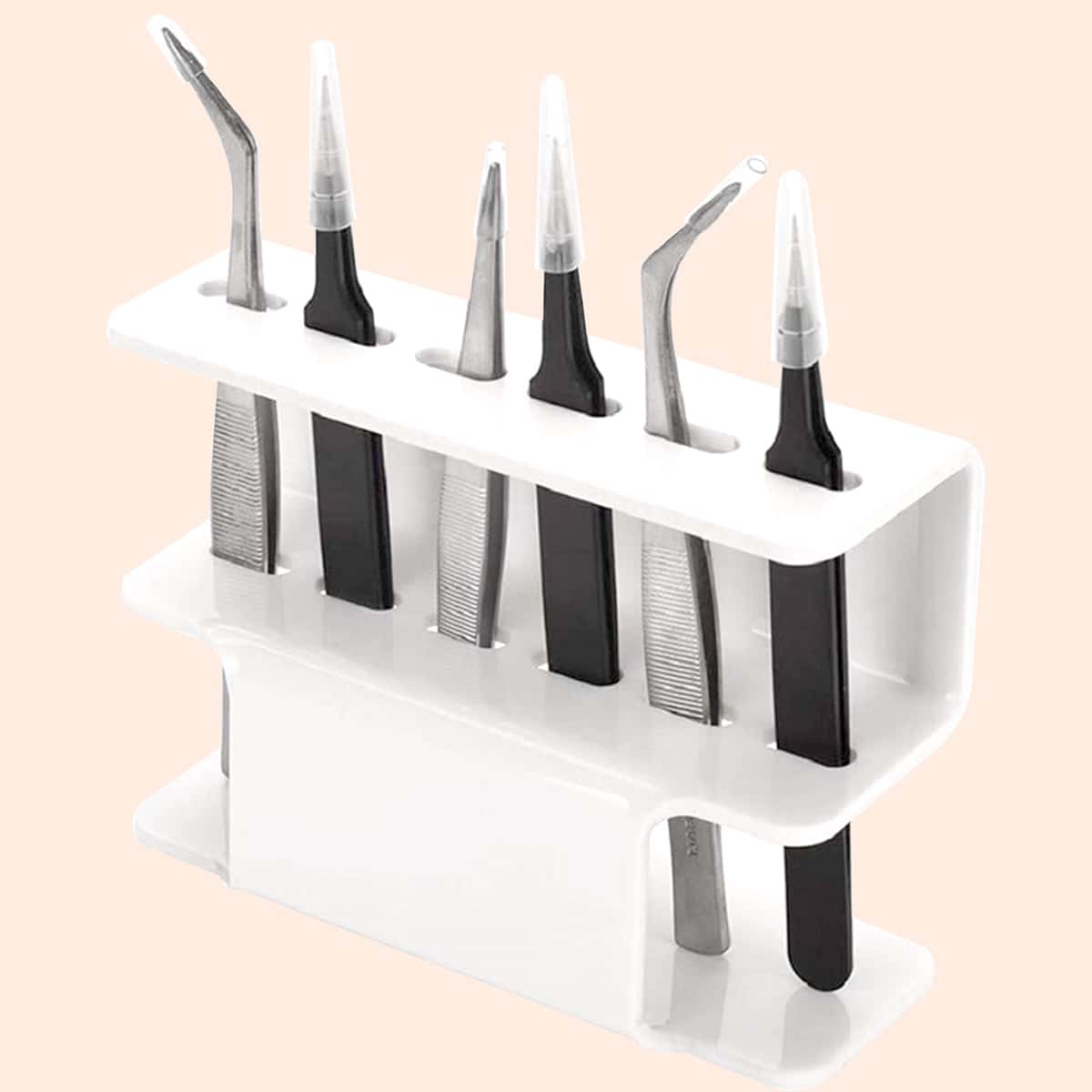 

Tweezers Display Racket, White