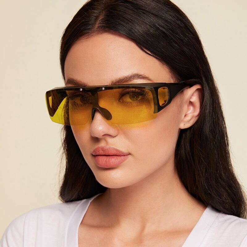 

Half Frame Shield Sunglasses