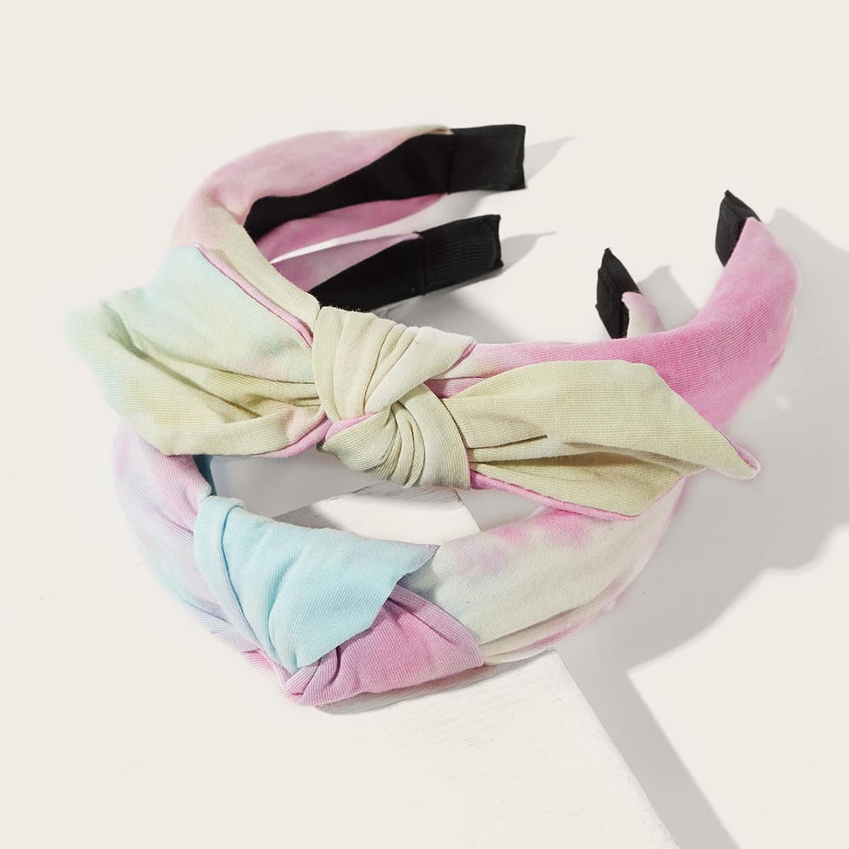 

2pcs Tie Dye Knot Headband, Multicolor