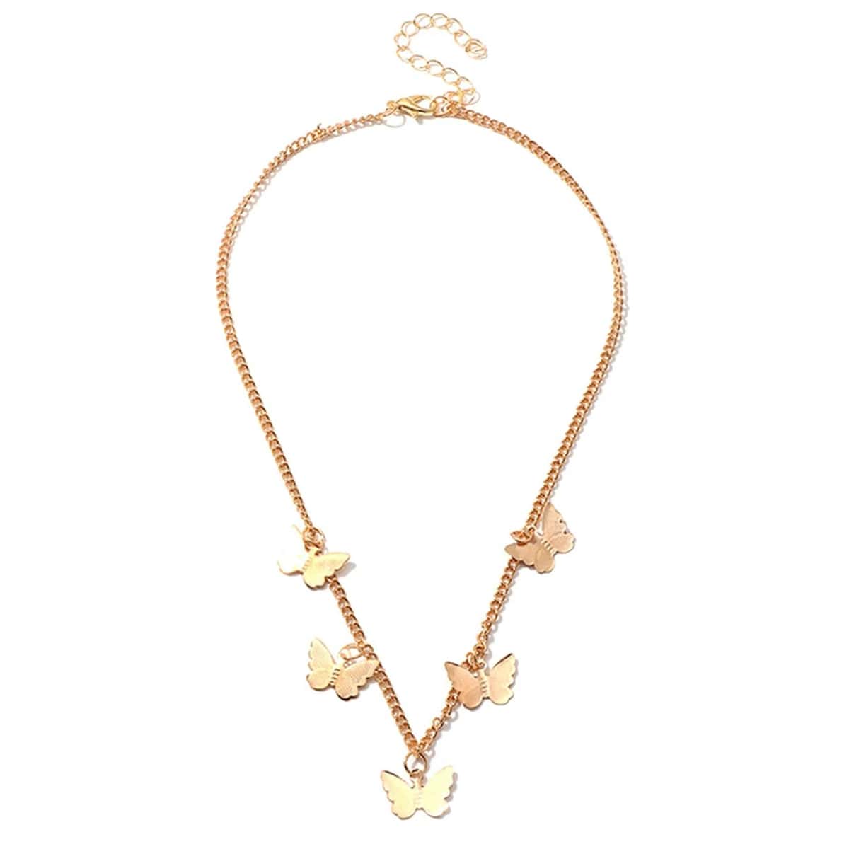 

Butterfly Charm Necklace, Gold