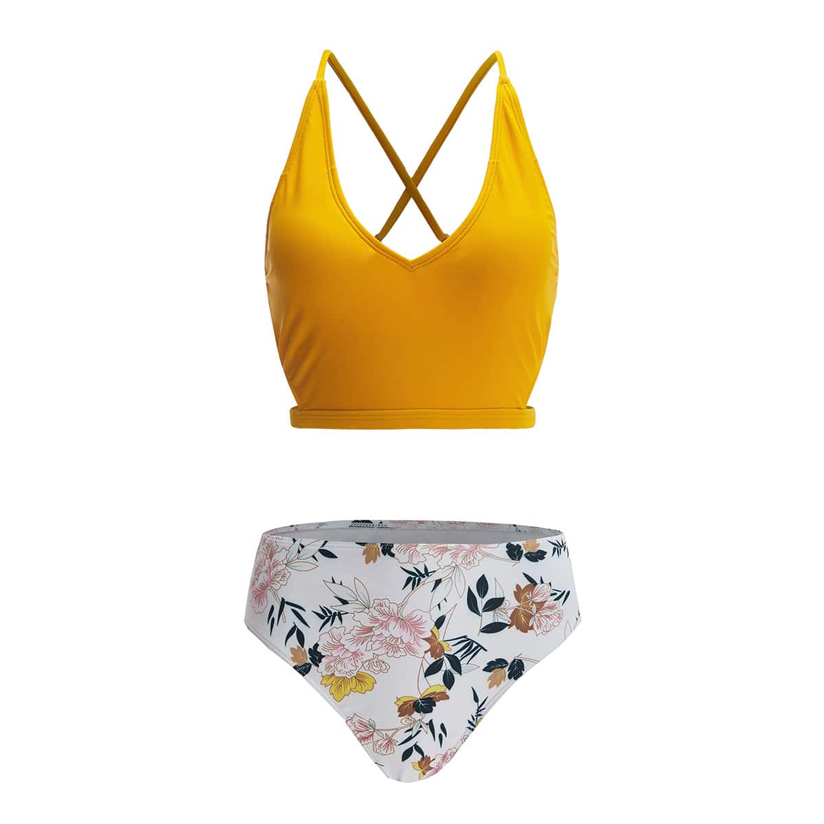 

Floral Bikini Swimsuit, Multicolor